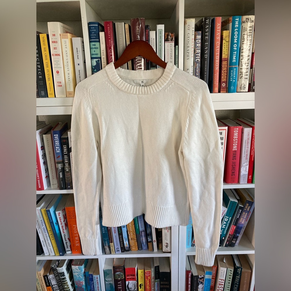 Banana Republic Cotton-Silk Blend Classic Crewneck Sweater